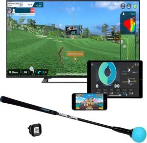 Limited-Time Sale for Summer Surprises AED 99د.إ：PHIGOLF Phigolf2 Golf Simulator with Swing Stick for Indoor & Outdoor Use, Golf Swing Trainer with Upgraded Motion Sensor & 3D...